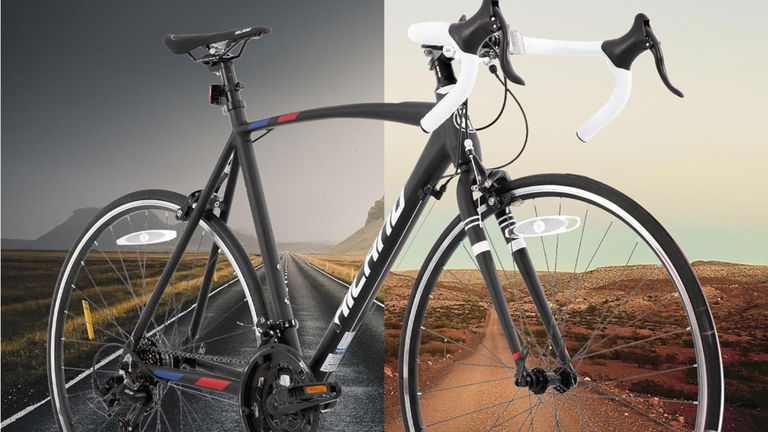 Esta es la bici de carretera que convence a cualquiera, con cuadro de aluminio, 14 velocidades y más de 190 euros de descuento