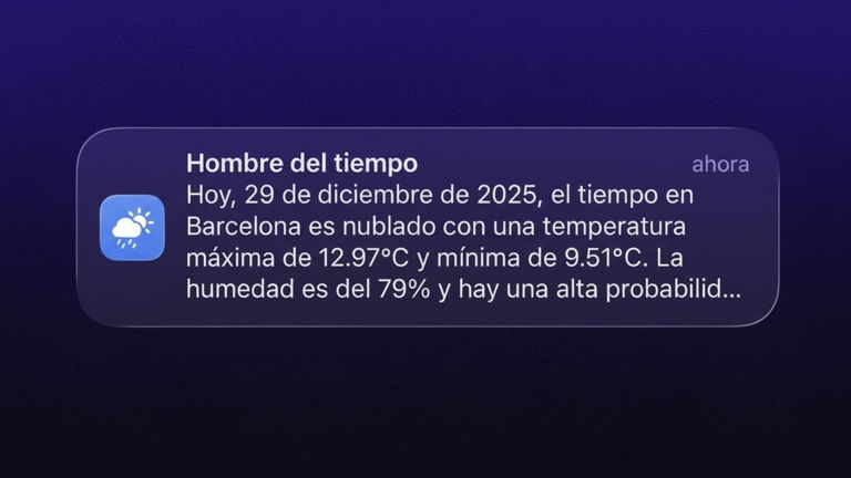 Así he conseguido que Apple Intelligence me envíe el pronóstico del tiempo todas las mañanas