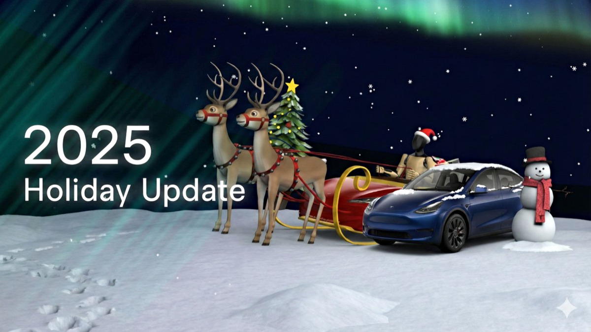 Tesla lanza una actualización navideña para todos sus coches: estas son las novedades