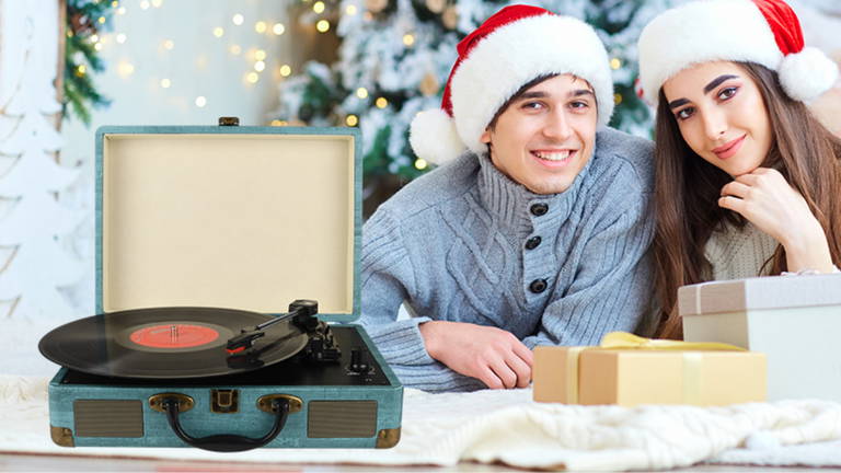 Este tocadiscos Bluetooth portátil está conquistando a los amantes del vinilo por su diseño, facilidad de uso y precio