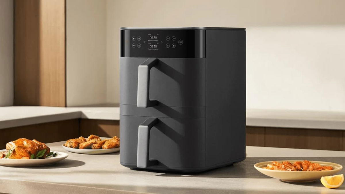 El final boss de las freidoras de aire es este nuevo modelo de Xiaomi: puede cocinar 4 platos al mismo tiempo, tiene 12 litros de capacidad y pantalla a color