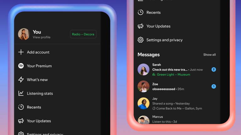 Spotify quiere convertirse en tu nueva app de mensajería