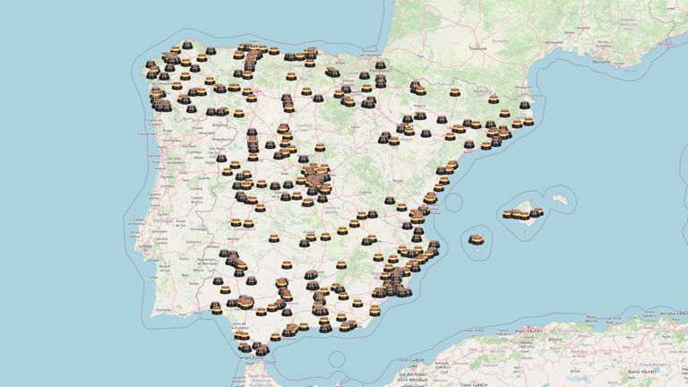 El mapa donde puedes ver todas las Balizas V16 activas en España en tiempo real