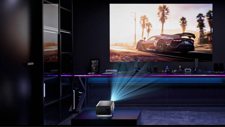 Lleva la magia del 4K con WiFi 6 y sonido Bluetooth a cualquier pared y disfruta tus pelis y series como nunca con este proyector