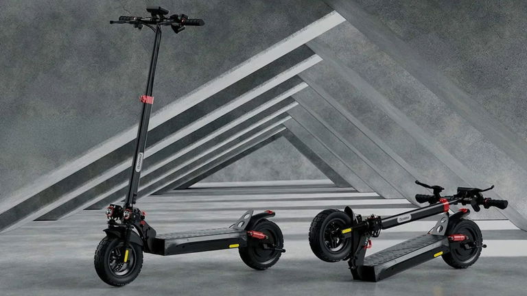 Motor de 800 W, autonomía para 45 kilómetros y neumáticos todoterreno: por solo 300 euros este patinete es una compra brutal